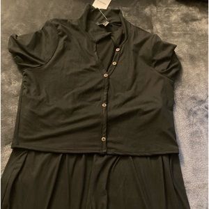 NWT forever 21+ super soft black lounge set
